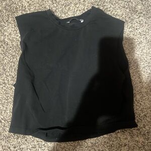 Zara Black Boxy Muscle Tee